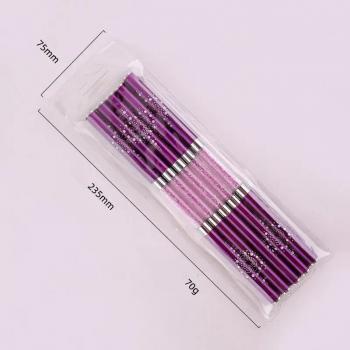 Hot Sale Crystal Superior Quality Customized Acrylic Brush Holder Double Head Painting Nail Art Brush For Nail Tools