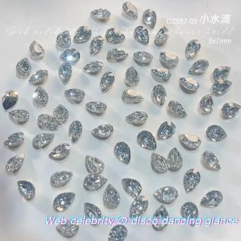 Nail Art Jewelry Broken Diamond Reflective Rhinestones Crystal Diamond Bungee Powder Love Nail Accessories Rhinestone For Nails