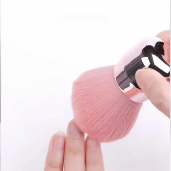 Hot Selling Wholesale Cheap Nail Cleaning Tools Rose Gold Mushroom Type Nails Brush Mini Nail Dust Brush