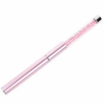 New Arrivals 2024 Pink Nail Art Uv Builder Kolinsky Glitter Acrylic Gel Polish Brush Nail Art Label