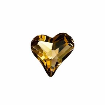 Crystals Smoke Yellow Rhinestones Sharp Bottom Big Diamond Peach Heart Fat SquareFor Nail Art Accessories 5pcs