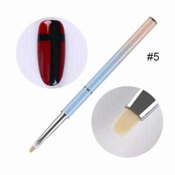 Nail Pen Brush Tool Phototherapy Sculpture Color Painting gel Brush Line Drawing Flower Nail Pen Metal Rod Gradient Nail Brush