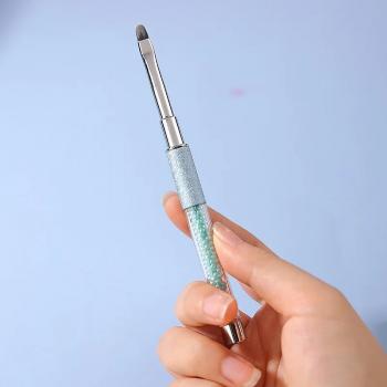 Professional 10pcs Gel Nail Brushes Set With Pearl Acrylic Handle Manicure Oval Flat 3d Detail Brush For Acrylic Nail