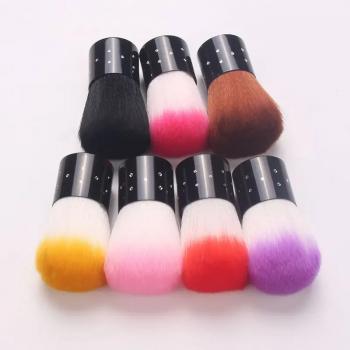 2024 Hot Sale Nail Soft Nylon Brush Dust Cleaning Brush Multiple Color Acrylic Glitter Powder Cleaner Brush