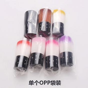 2024 Hot Sale Nail Soft Nylon Brush Dust Cleaning Brush Multiple Color Acrylic Glitter Powder Cleaner Brush