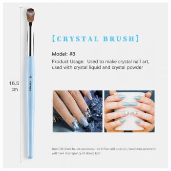 100% Kolinsky Brush Pair Nails Acrylic Handle Brush Germany For Nail Brush Package