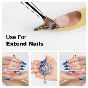 100% Kolinsky Brush Pair Nails Acrylic Handle Brush Germany For Nail Brush Package