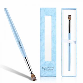 100% Kolinsky Brush Pair Nails Acrylic Handle Brush Germany For Nail Brush Package
