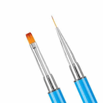 Functional Nails Diy Tool Flat Round French Line Gel Nail Art Brushes