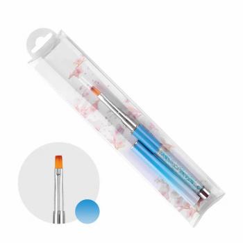 Functional Nails Diy Tool Flat Round French Line Gel Nail Art Brushes