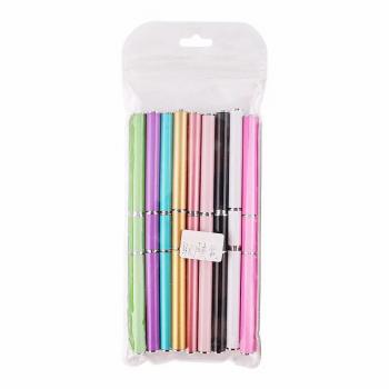 10pcs/set Double End Dual Purpose Nail Art Drawing Pen Kolinsky Hair Uv Gel Nail Line Brush