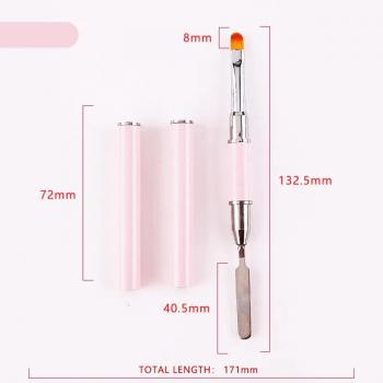 10pcs/set Double End Dual Purpose Nail Art Drawing Pen Kolinsky Hair Uv Gel Nail Line Brush