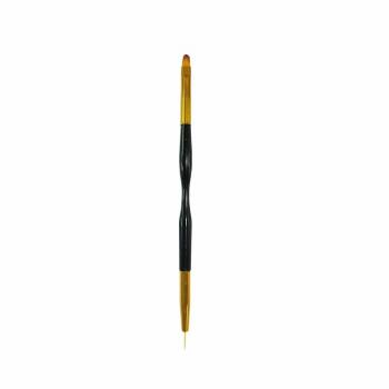 Wholesale 3pcs/set Dual Head Painting Draw Liner Brush Acrylic Uv Gel Polish Liner Pen Nail Art Manicure Brush