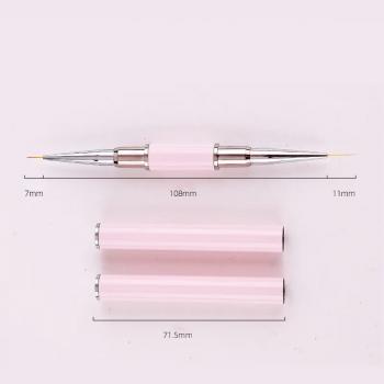 Striping Nail Art Brushes 5pcs Nail Art Brush For Long Liner Nail Pink Brush