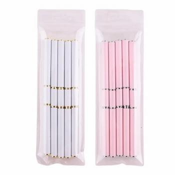 Striping Nail Art Brushes 5pcs Nail Art Brush For Long Liner Nail Pink Brush