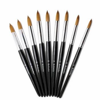Good Quality Salon Nail Brushes Kolinsky Acrylic 20 Kolinsky 777 Acrylic Nail Brush Size For Manicure Acrylic Size