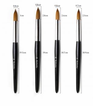 Good Quality Salon Nail Brushes Kolinsky Acrylic 20 Kolinsky 777 Acrylic Nail Brush Size For Manicure Acrylic Size