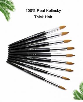 Good Quality Salon Nail Brushes Kolinsky Acrylic 20 Kolinsky 777 Acrylic Nail Brush Size For Manicure Acrylic Size