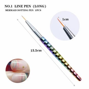 Hot Sale Ombre Acrylic Handle 3d Nail Design Paint Brush Set For Nails Manicure Gradient Nail Art Painting Pens Brushes Kit