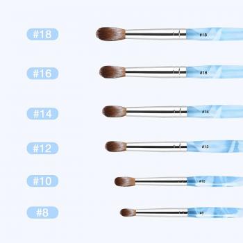 Diy Nails Art Uv Gel Carving Pen Brush Liquid Powder Drawing Nail Kolinsky Pure Sable Acrylic Brush