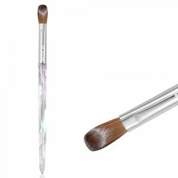 Wholesale Custom Logo 100% Pure Kolinsky Acrylic Nail Brush 2 4 6 8 10 12 14 16 18 Manicure Salon Nail Art Brush