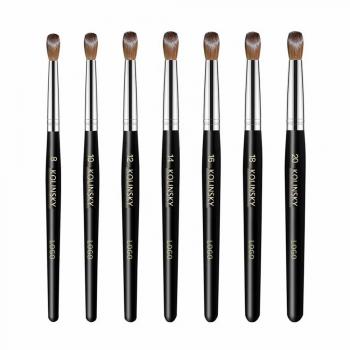 High Quality Hot Selling Source Factory Nail Brushes Black Wooden 100% Kolinsky Nail Art Brushes