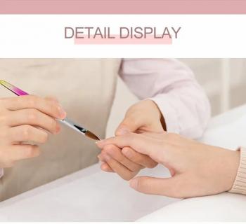 Wholesale 100% Kolinsky Nail Brush Mink Crystal Pen Kolinsky Hair Acrylic Round Nail Art Brush