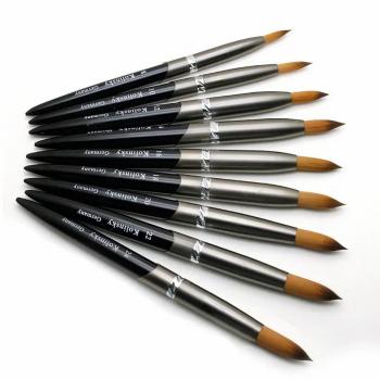 Black Handle Superior Quality Germany 100% Kolinsky Nail Acrylic Brush