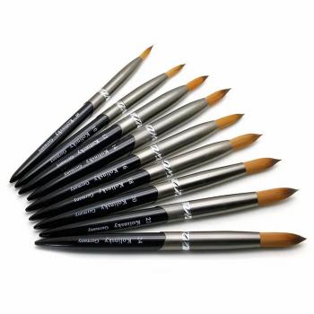 Black Handle Superior Quality Germany 100% Kolinsky Nail Acrylic Brush