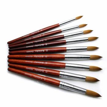 100% Pure Hair Professional Kolinsky Sable Acrylic Nail Brush For Manicure Powder Design