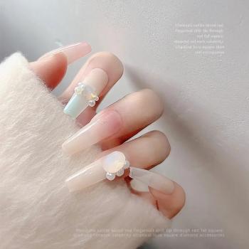 Net Red New Champagne Protein Nail Drill Burst Love Square Drill Nail Accessories Drill Wholesale