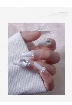 Net celebrity flash nail accessories broken drill reflective drill new crystal drill powder diamond love accessories wholesale