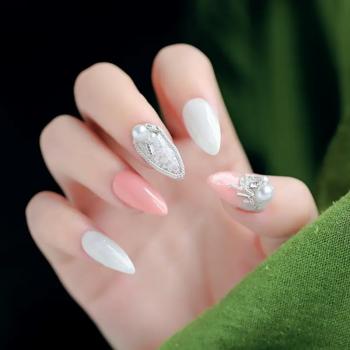 Nail Pearl Accessories three-dimensional round highlighting size mixed net red nail pearl DIY hot nail accessories