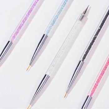 Double head dotting drill pen liner nail tools 5 sets factory mass wholesale suitable for novice manicurist nail shop practice