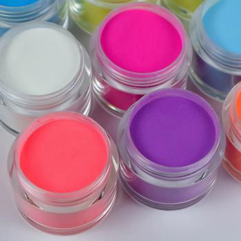 Professional Nail Art Acrylic Powder Wholesale Custom Logo Acrylic Nail Supplies Glow in the Dark Acrylic Powder Bulk Cover