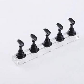 high quality hot selling colorful nail art display acrylic practise nail tip stand holder for professional nail art