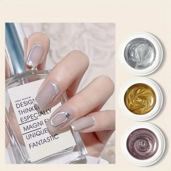Hot Selling Trending Popular 6 Color Japanese Metallic Gel Effect Mirror UV Nail art Drawing Gel Polish
