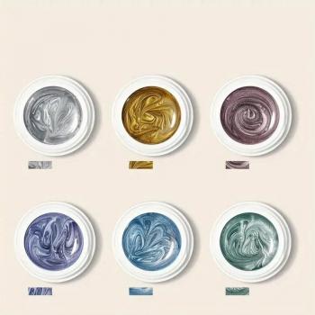 Hot Selling Trending Popular 6 Color Japanese Metallic Gel Effect Mirror UV Nail art Drawing Gel Polish