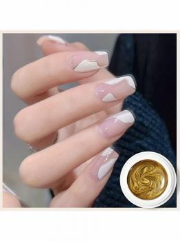 Hot Selling Trending Popular 6 Color Japanese Metallic Gel Effect Mirror UV Nail art Drawing Gel Polish
