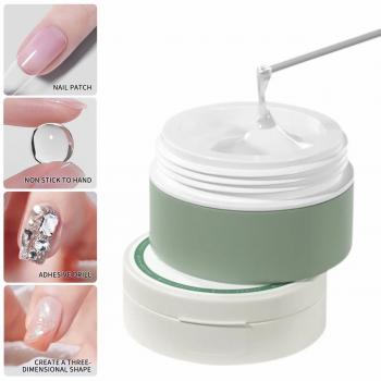 Hot Selling New Desgin 12g Solid Nail Tips Glue Soft Gel for Press On Nails Tips Extension Gel Solid Nail Tip Glue Gel