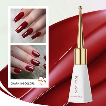 New popular monochrome nail polish adhesive 28 color new phototherapy long-lasting wash free adhesive nail polish