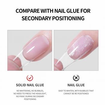 Hot selling 10ml solid patch adhesive nail adhesive new phototherapy canned nail patch gel