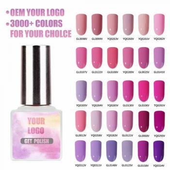 Custom Logo 3000 Colors Soak Off UV LED Resin Poly Art Gel Organic Nail Salon Polish Set