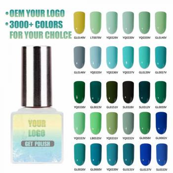 Custom Logo 3000 Colors Soak Off UV LED Resin Poly Art Gel Organic Nail Salon Polish Set