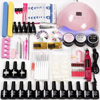 Nail Polish Gel Gel Nail Polish Kit with 36W UV Lamp Private Label Manicure Tools Set Nail Gel