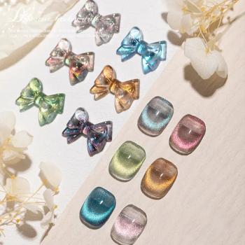 Cat's eye broken diamond manicure nail polish gel effect for personal nail professional nail shop