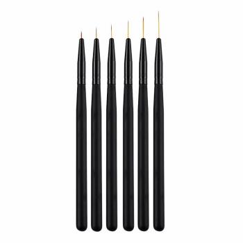 Fine liner nail art brush nails art brush powder nail art brush design liner set 3d