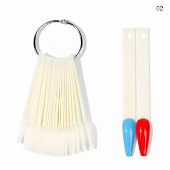 50Pcs False Full Nail Tips Different Color Chart Polish UV Gel Stickers Nail Display Manicure Nail Art Tools Set