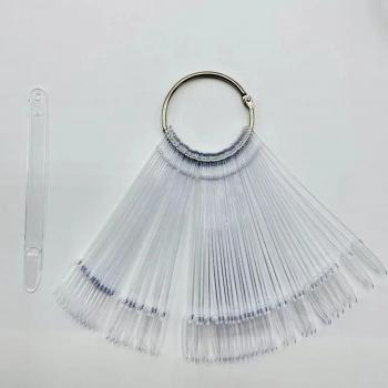 50Pcs False Full Nail Tips Different Color Chart Polish UV Gel Stickers Nail Display Manicure Nail Art Tools Set