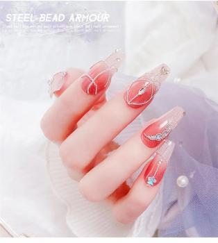 New 6 Grid Rose Gold Silver Black Metal Mini Caviar Nail Beads 3D Mini Micro Steel Ball Nail Art Decoration